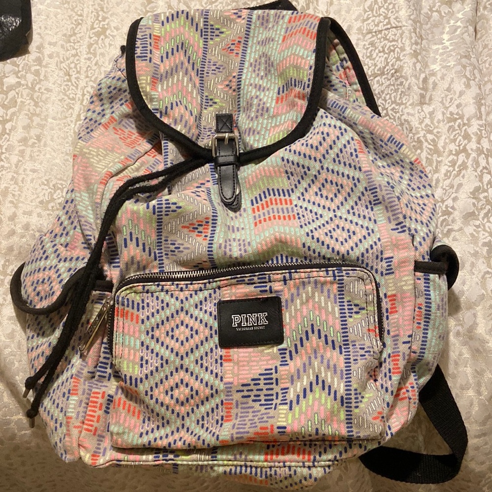 Vs Pink Drawstring Backpack - image 1